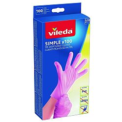 Vileda Simple rukavice S/M 100 ks