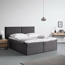 Boxspring Posteľ Kilian, 180x200, Sivá